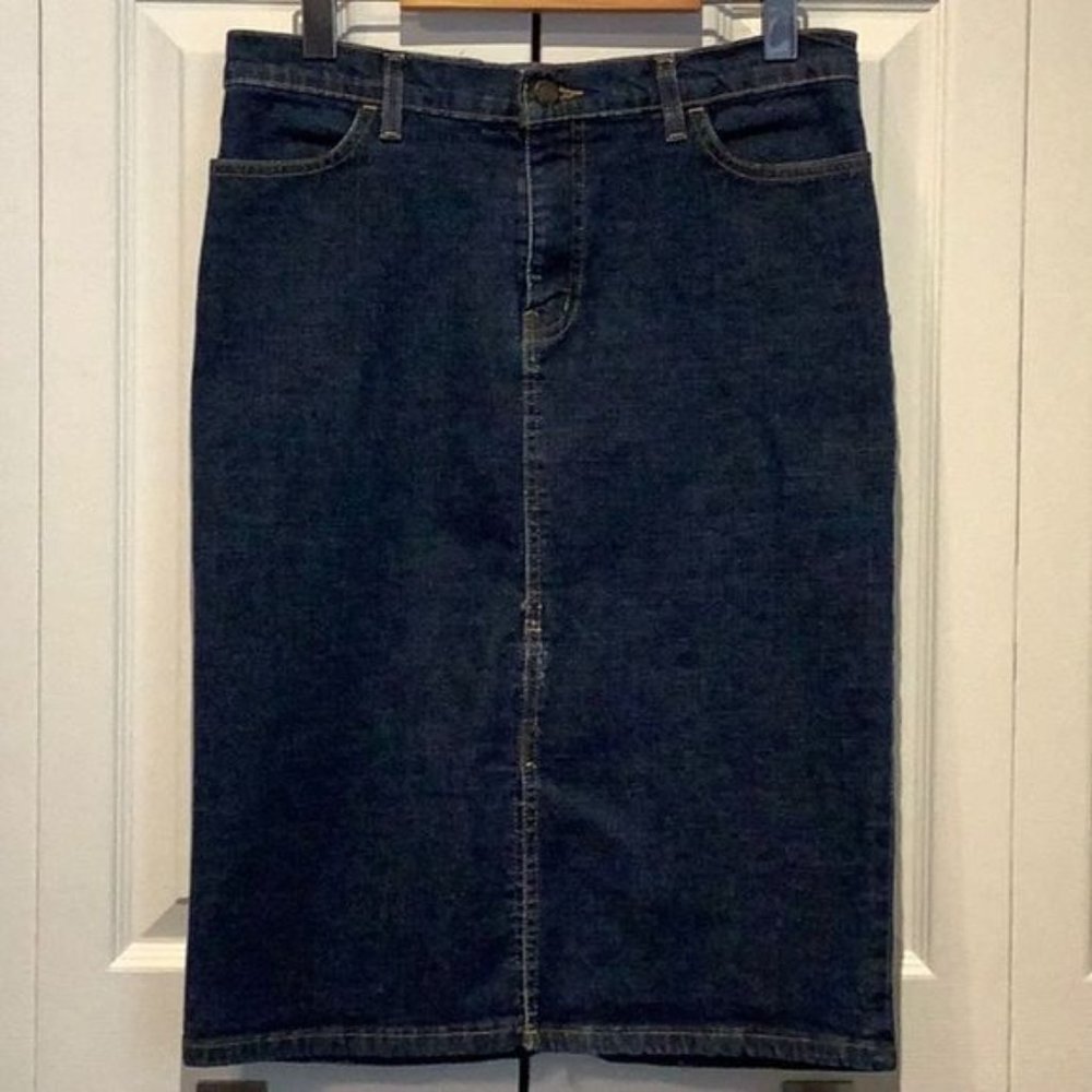 MARYK & CO DENIM PENCIL SKIRT SIZE 6